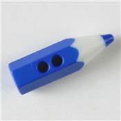 Bouton crayon bleu 18mm