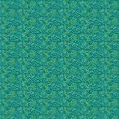 Tissu coton popeline vert " malabar" d'Odile Bailloeul