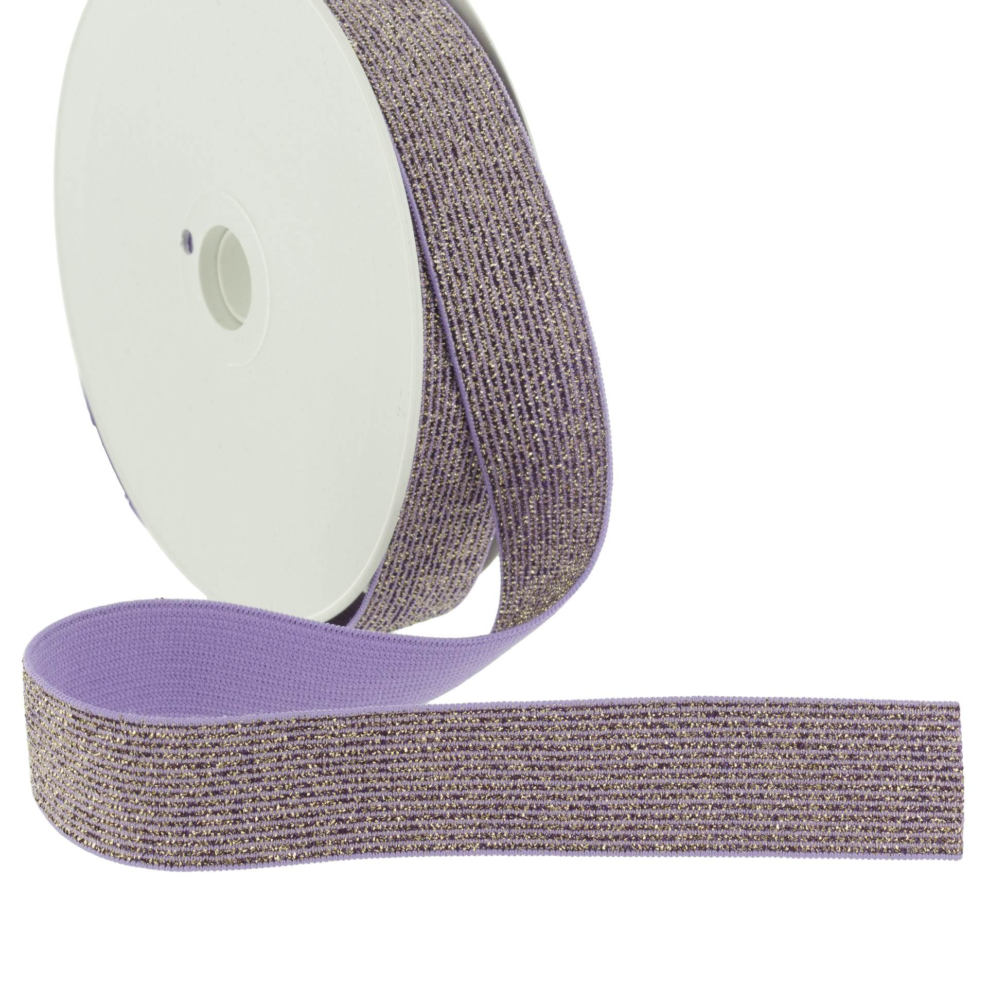 Elastique Lurex violet 20mm