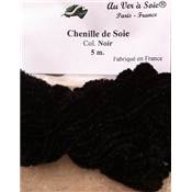 Chenille de soie - Noir