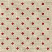 Lin 12 Fils Belfast pois rouge 3609-5391, Dim: 50 cm