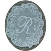 Monogramme Dentelle grande lettre R