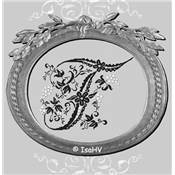 Monogramme Vintage Lettre F