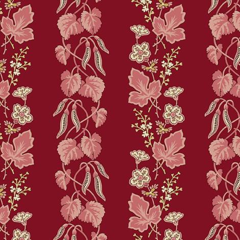 Tissu super bloom Bleeding heart par 10 cm