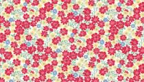 Tissu S.JAM- FALLING BLOSSOMS Navy par 110 de large