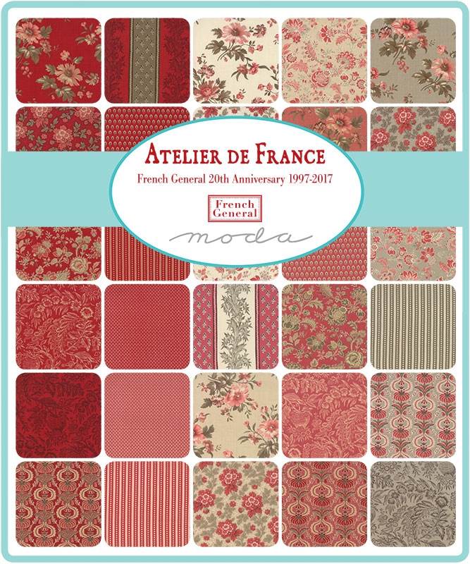 Fiche patchwork French General Atelier de France - La Vie en Rose