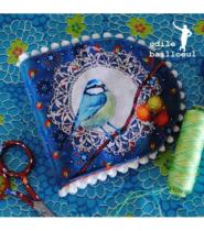 Kit couture porte aiguille oiseaux Odile Bailloeul