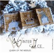 WINTER ICE QUEEN OF THE NEEDLE NEEDLEBOOK - Primitive Hare