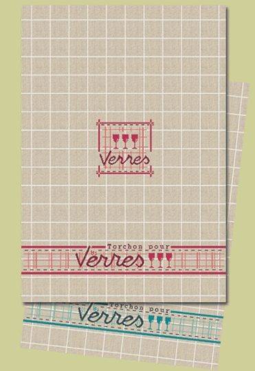 Torchon Verres - D003