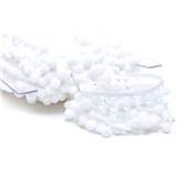 Galon pompons 18mm Blanc