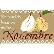 Les mois aux fruits Novembre - Joli Tambour Création