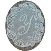 Monogramme Dentelle grande lettre Y