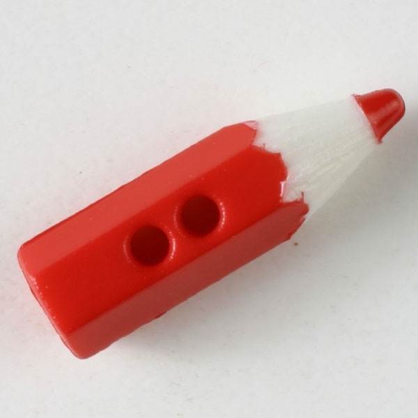 Bouton crayon rouge 18mm