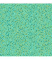 Tissu coton popeline vert "goa" d'Odile Bailloeul