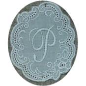 Monogramme Dentelle grande lettre P