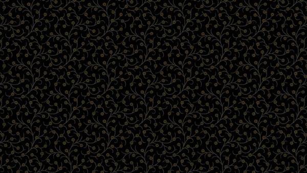 Tissu noir Trinkets 8628-K par tranche de 10cm