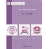 Violet -- Carnet de point de croix / Marie-Anne Rethoret-Melin