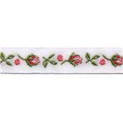 Galon roses 1cm, Dim: 1 m