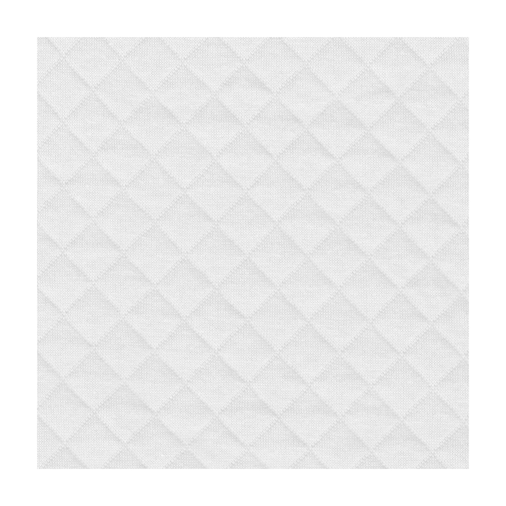 Tissu Jersey matelassé blanc par 10cm en 140 