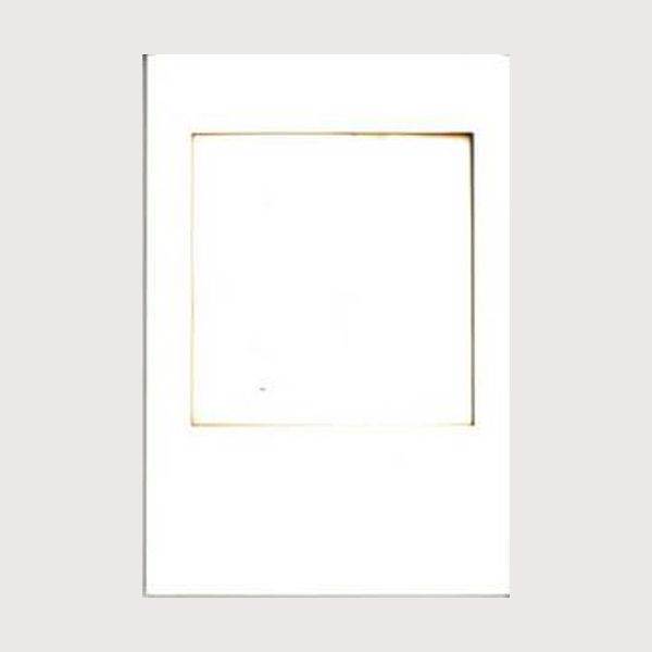 5 cartes avec enveloppe blanc fenêtre rectangle