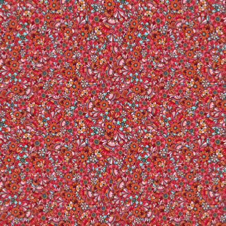 Tissu popeline de coton - vendu par 50 cm en 140 Odile Bailloeul