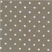 Lin 12 Fils Belfast pois blanc - 3609-5379, Dim: 50 x 70 cm