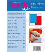 Papier carbone Burda bleu et rouge