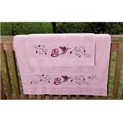 Drap de bain vieux rose 70x140cm Rico Design