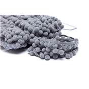 Galon pompons 18mm gris