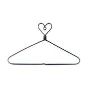 Cintre coeur fer simple, Taille: 7,5 cm