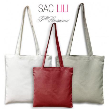 Sac Lilipoints à broder gris, en aïda de Graziano