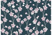 Tissu japonese garden de Stof vendu par 10 cm