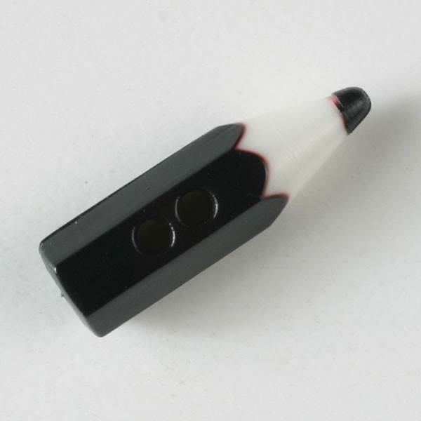 Bouton crayon noir 18mm