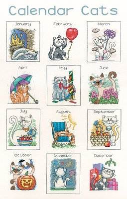 Calendar cats - HeritageCrafts