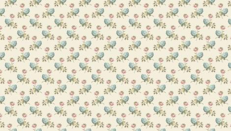 Tissu super bloom forget me not par 10 cm
