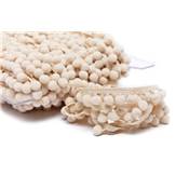 Galon pompons 18mm beige clair