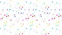 Rainbow fond blanc avec des pois par 10 cm