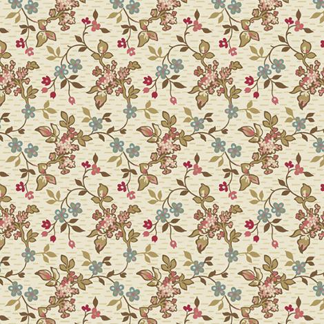 Tissu super bloom Jasmine Sand par 10 cm