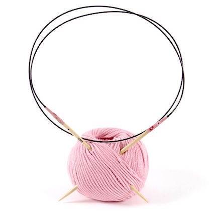 Aiguilles à tricoter circulaires en bambou n°4