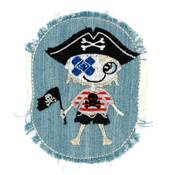 Patch pirate jeans 10x8cm