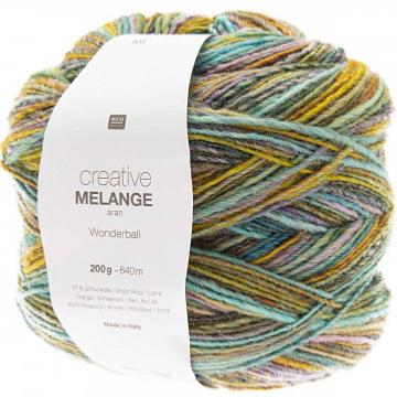 Laine rico Aran wonderball - lilas turquoise 003