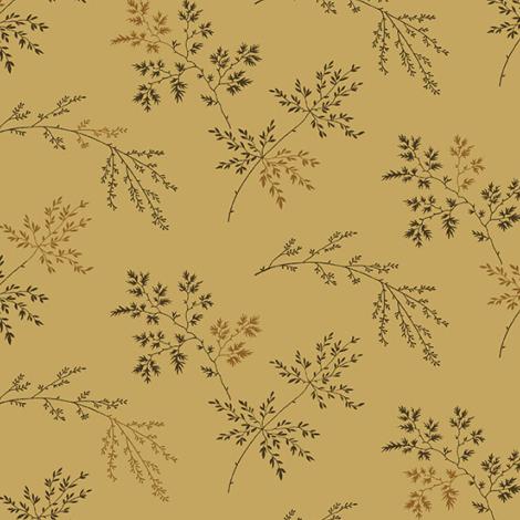 Tissu super bloom Twigs dark khaki par 10 cm