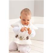 Bavoir manche 40x49cm Rico Design blanc