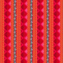 Tissu coton popeline orange "Séville" d'Odile Bailloeul