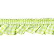 Galon vichy vert élastique, Dim: 50 cm