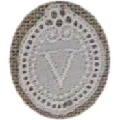 Monogramme Dentelle petite lettre V