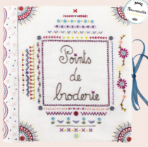  Points de broderie complet 815 - un chat dans l'aiguille