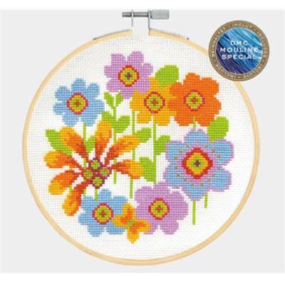 Kit point de croix fleurs lumineuses DMC BK1853