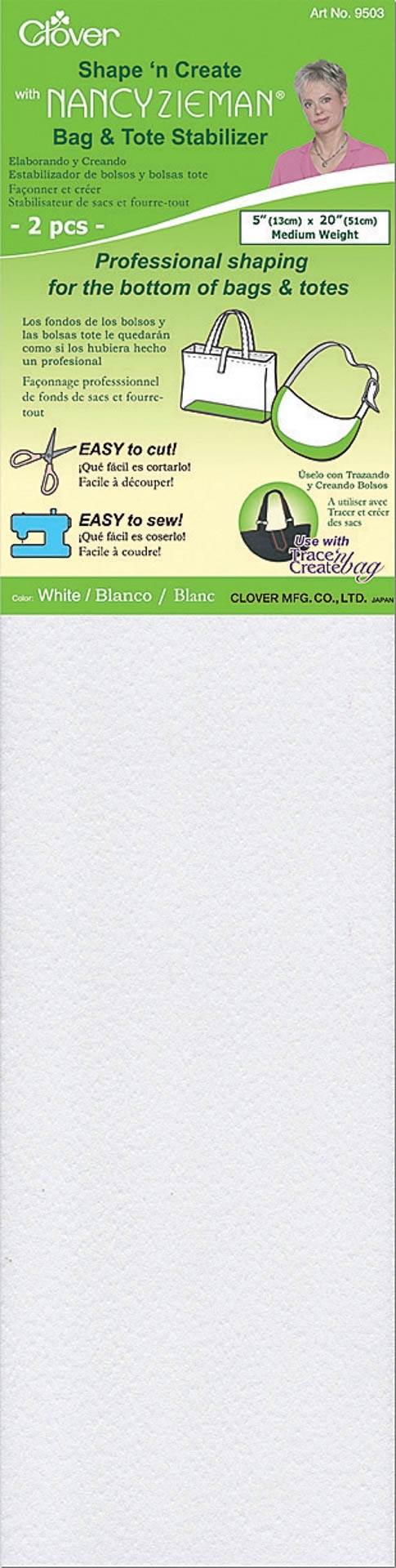 Fond de sac blanc Clover 13x51cm