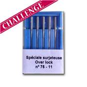 5 aiguilles pour surjeteuse 75 Bohin 98411